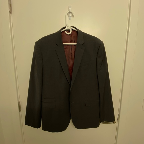 Express Slim Charcoal 2pc suit